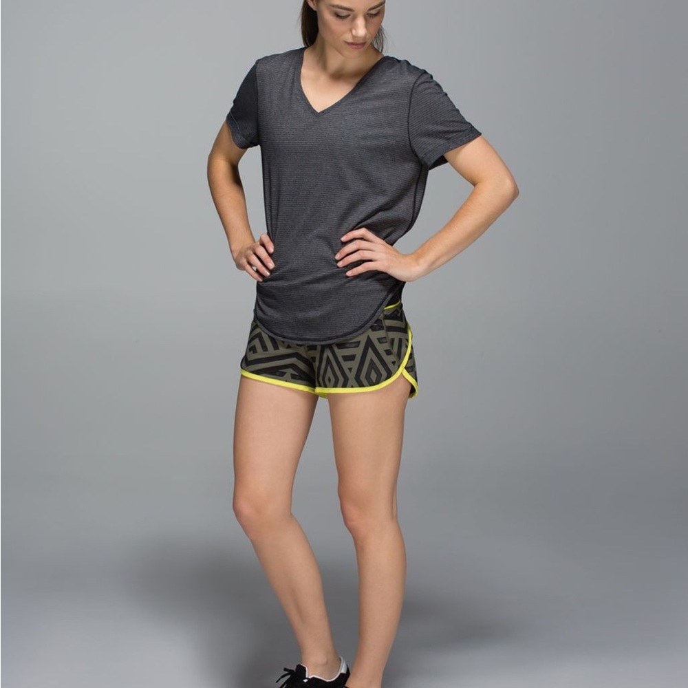 Lululemon Speed Short 4 Way Stretch Chevron Shuffle